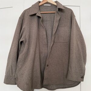 Uniqlo Women’s Taupe Oversized Shacket- Size M/L